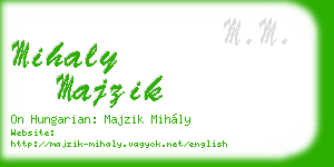 mihaly majzik business card